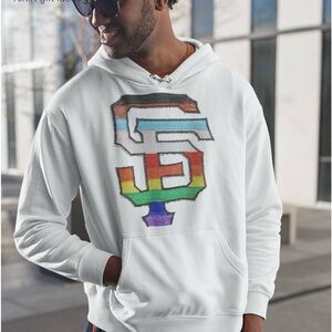 San Francisco Giants Pride LS Hooded Shirt Pullover